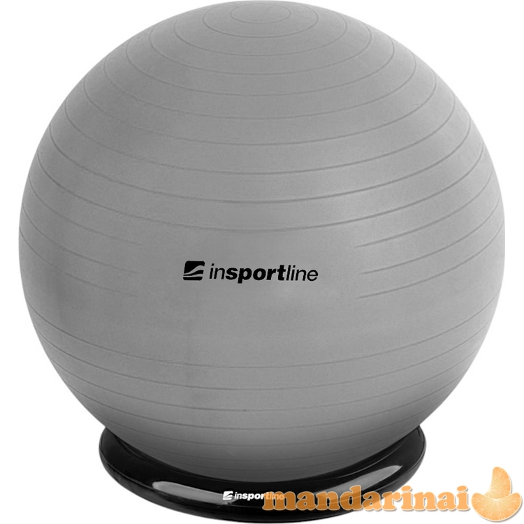 Treniruočių kamuolys inSPORTline Top Ball 75 cm su kamuolio pagrindu