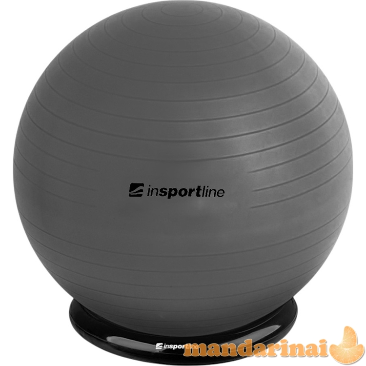 Treniruočių kamuolys inSPORTline Top Ball 75 cm su kamuolio pagrindu
