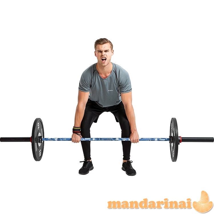 50mm olimpinis grifas su guoliais tinkamas mėtymui 201cm (apkrova iki 450kg) inSPORTline OB-86 PCWC