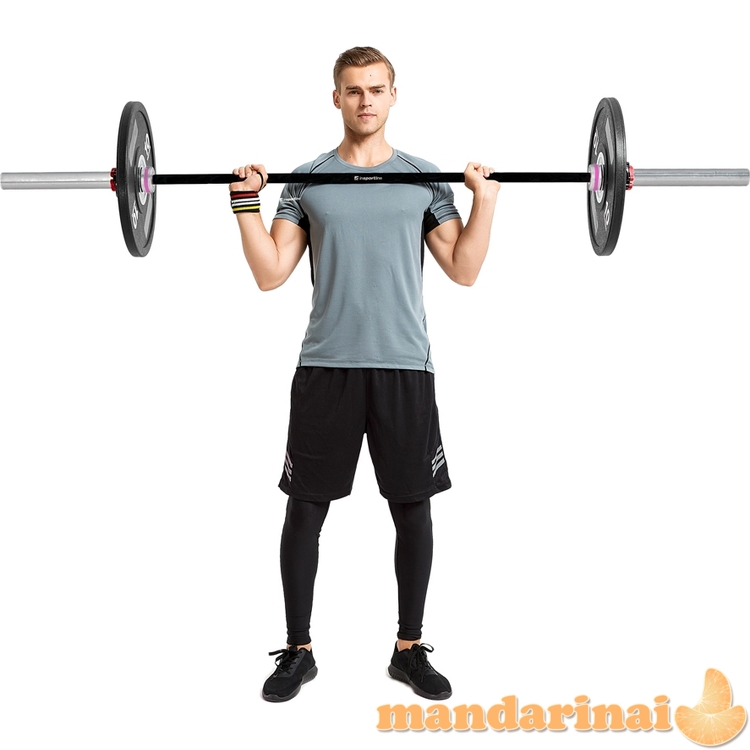 50 mm olimpinis grifas su guoliais tinkamas mėtymui 201 cm (apkrova iki 250 kg) inSPORTline OB-86 WTBH4 1