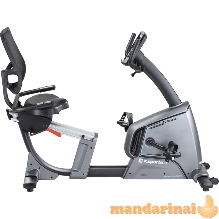 Horizontalus dviratis treniruoklis inSPORTline Omahan RMB (iki 150kg, smagr. 9kg)