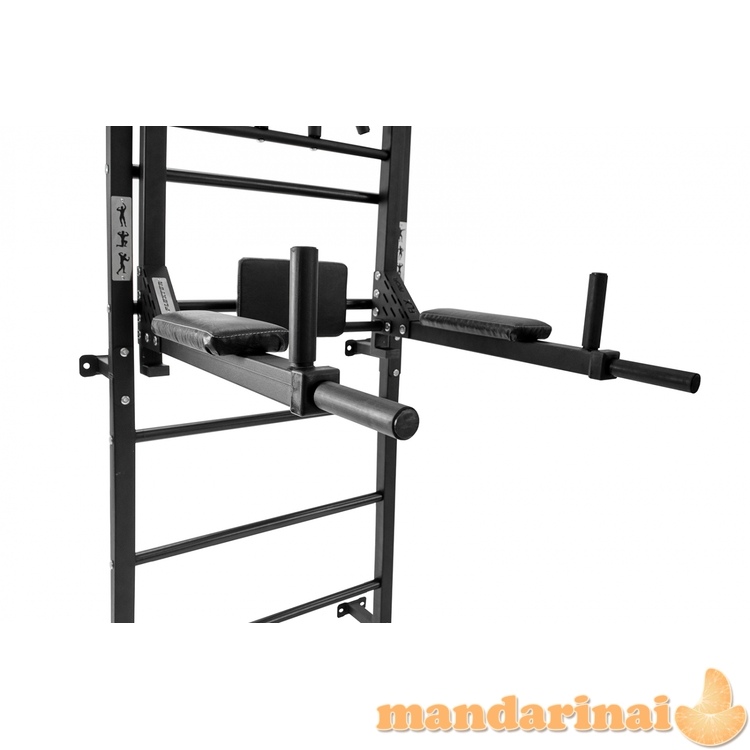 Sporto kompleksas (gimnastikos sienelė) SAN PRO 3 in 1 juodas, 229x68cm 6