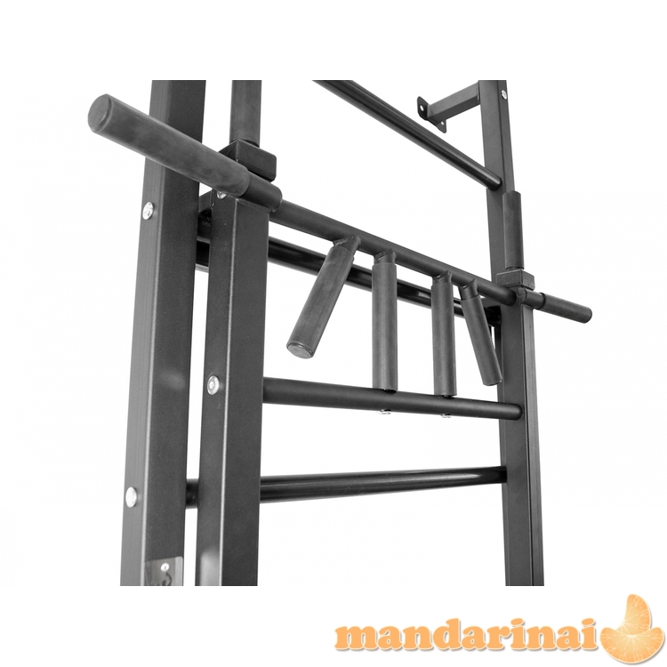 Sporto kompleksas (gimnastikos sienelė) SAN PRO 3 in 1 juodas, 229x68cm 7