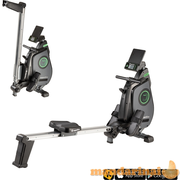 Kompakti&scaron;kas irklavimo treniruoklis su magnetiniu pasiprie&scaron;inimu inSPORTline Thenar (smagr. 5kg)