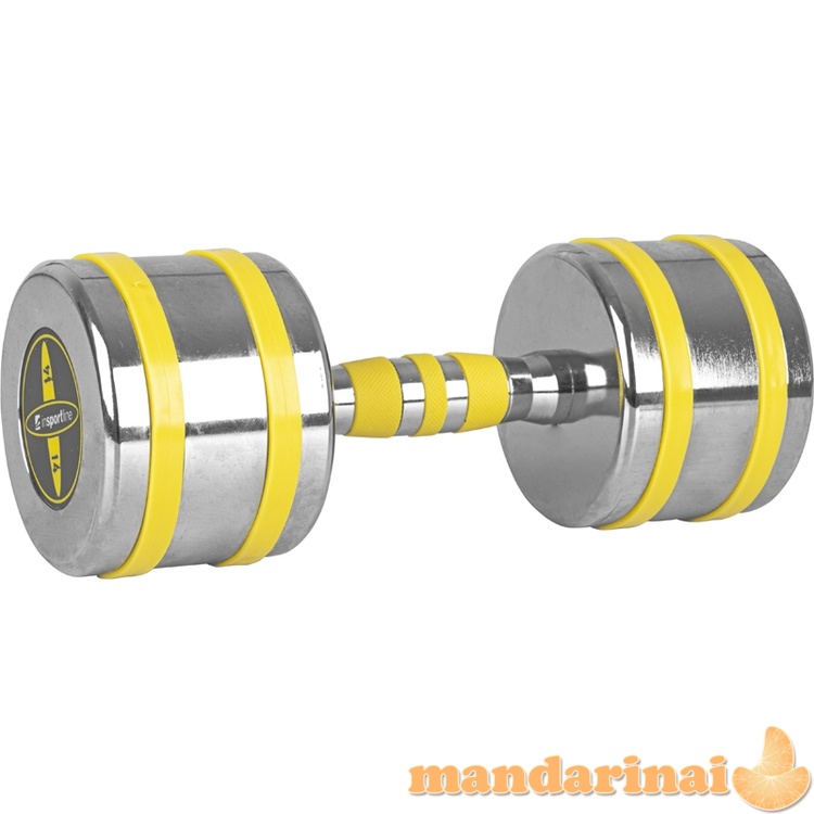 Chromuotas hantelis inSPORTline Yellsteel 14 kg