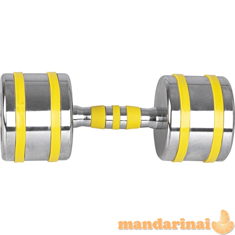 Chromuotas hantelis inSPORTline Yellsteel 14 kg
