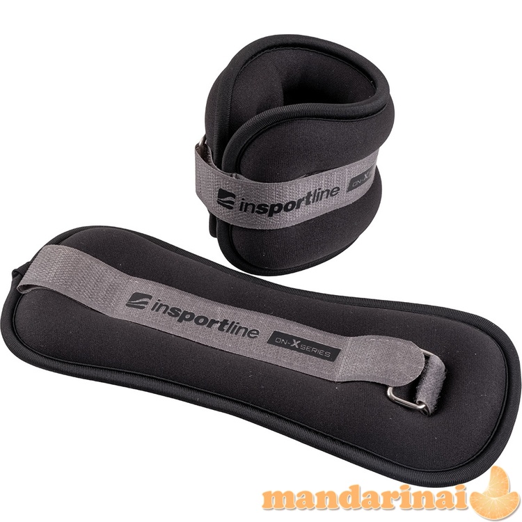 Kulk&scaron;nių/rie&scaron;ų svarmenys inSPORTline ON-X Neoprener 2 x 0,5 kg