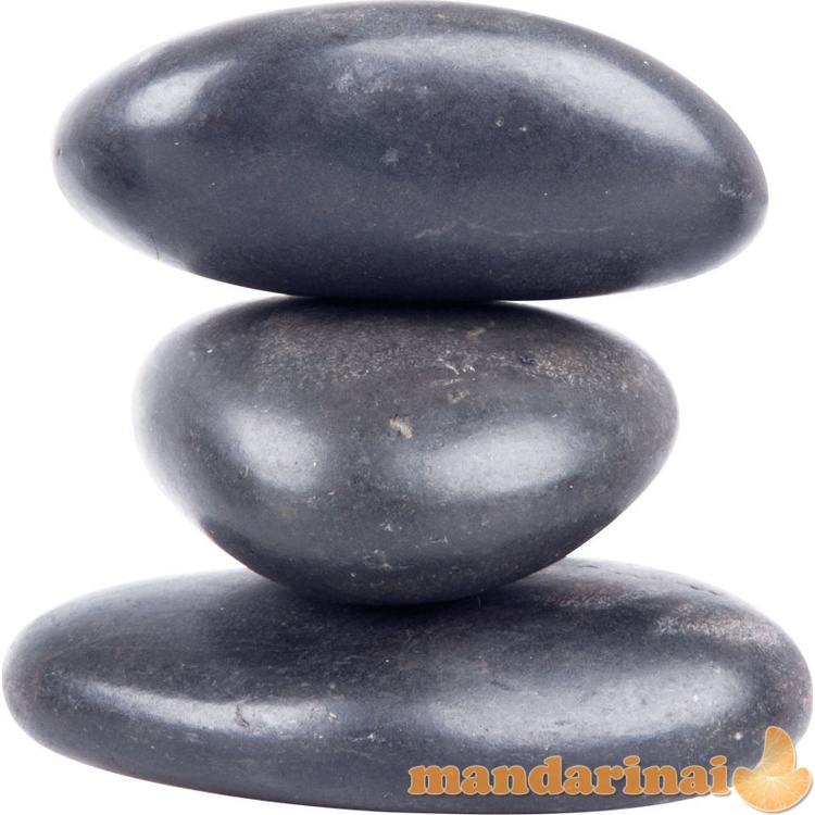 Masažinių lavos akmenų rinkinys inSPORTline River Stone 8-10 cm, 3 vnt.