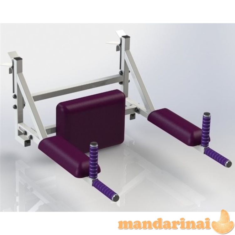 Lygiagretės-štangos laikiklis tvirtinamos ant gimnastikos sienelės Jet-4 iki 120kg baltas