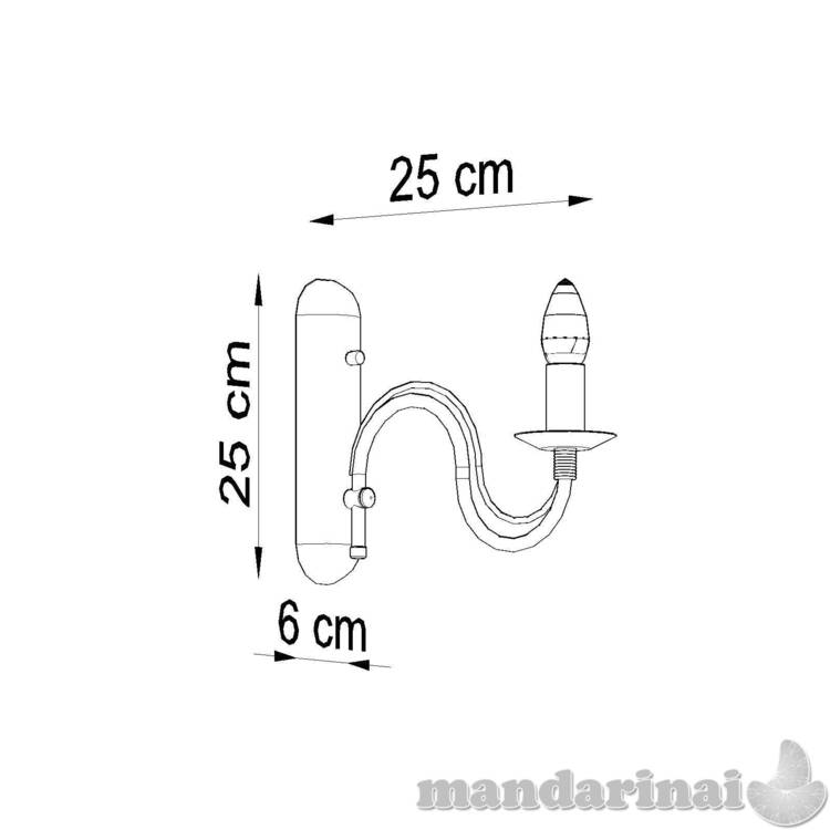 Sieninis šviestuvas minerwa balta 3