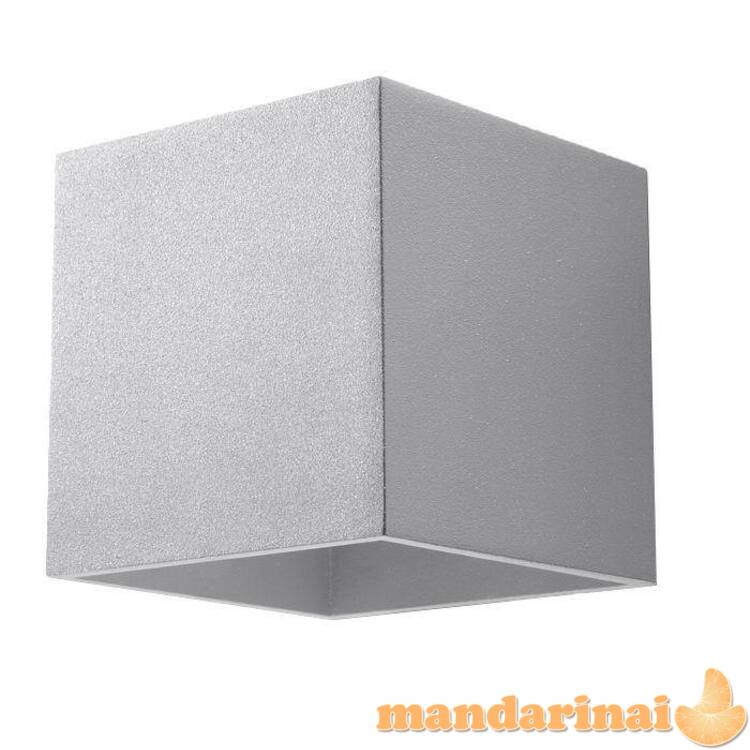 Sieninis šviestuvas QUAD1 pilka 2