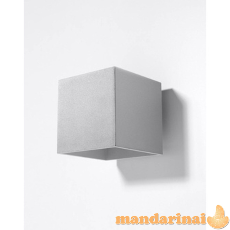 Sieninis šviestuvas QUAD1 pilka 8