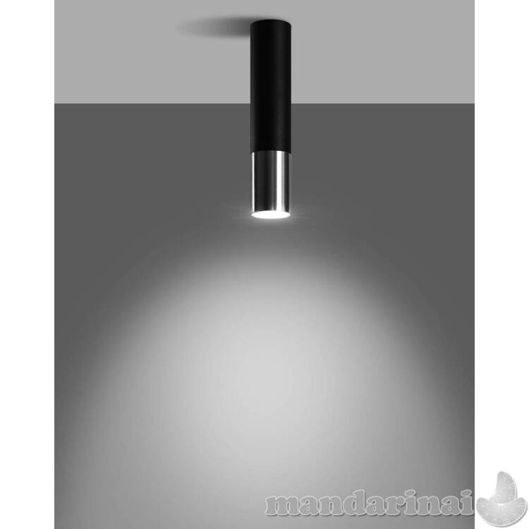 Lubinis šviestuvas loopezas juodas/chromas