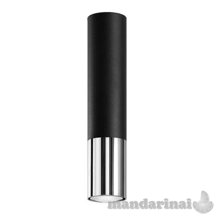 Lubinis šviestuvas loopezas juodas/chromas 2