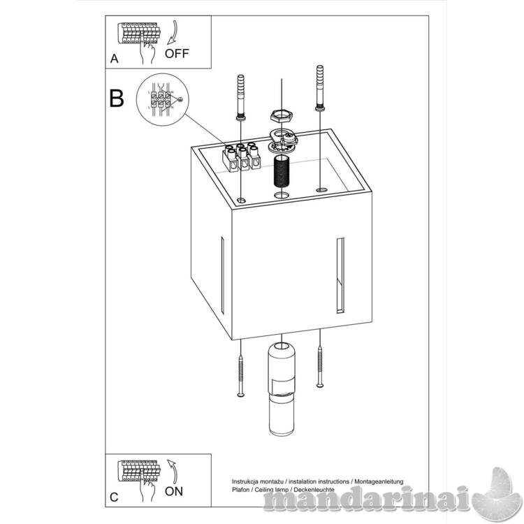 „Šviestuvas Pixar White“