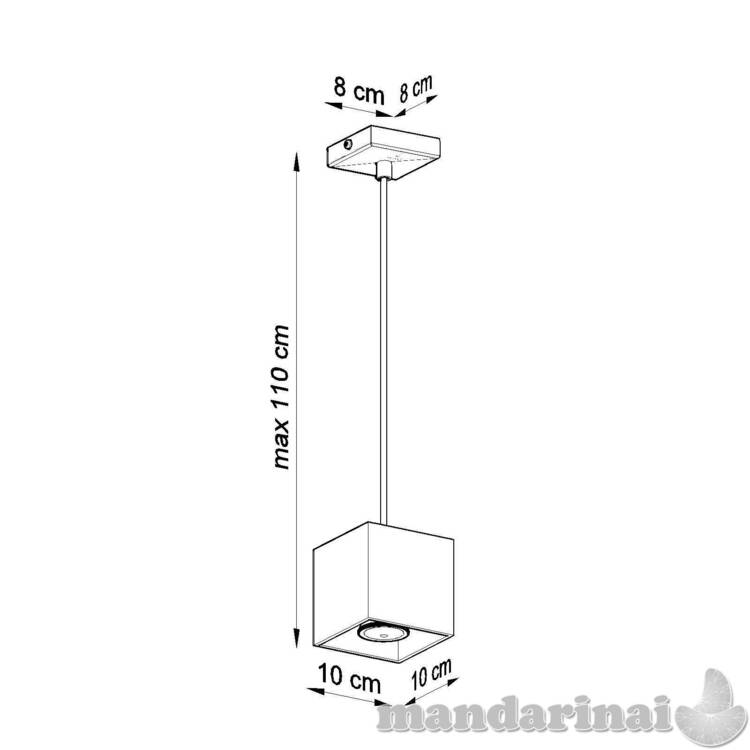 Pakabinama lempa QUAD1 balta