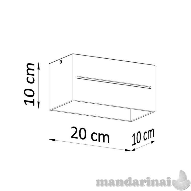Lubinis šviestuvas lobo 2 balta 4