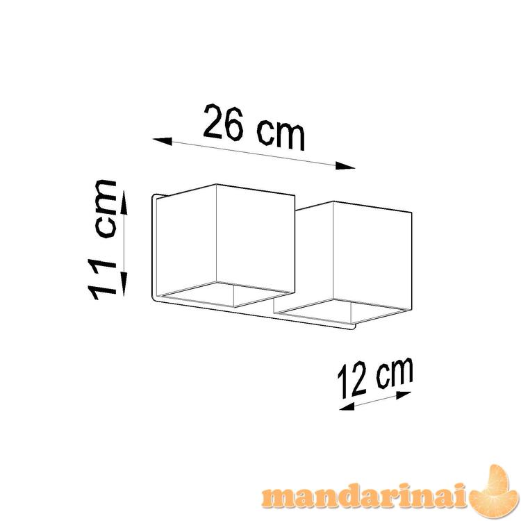 Sieninis šviestuvas QUADbalta 7