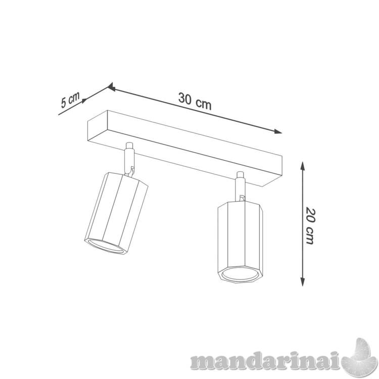 Lubinis šviestuvas zeke 2 ąžuolas 3