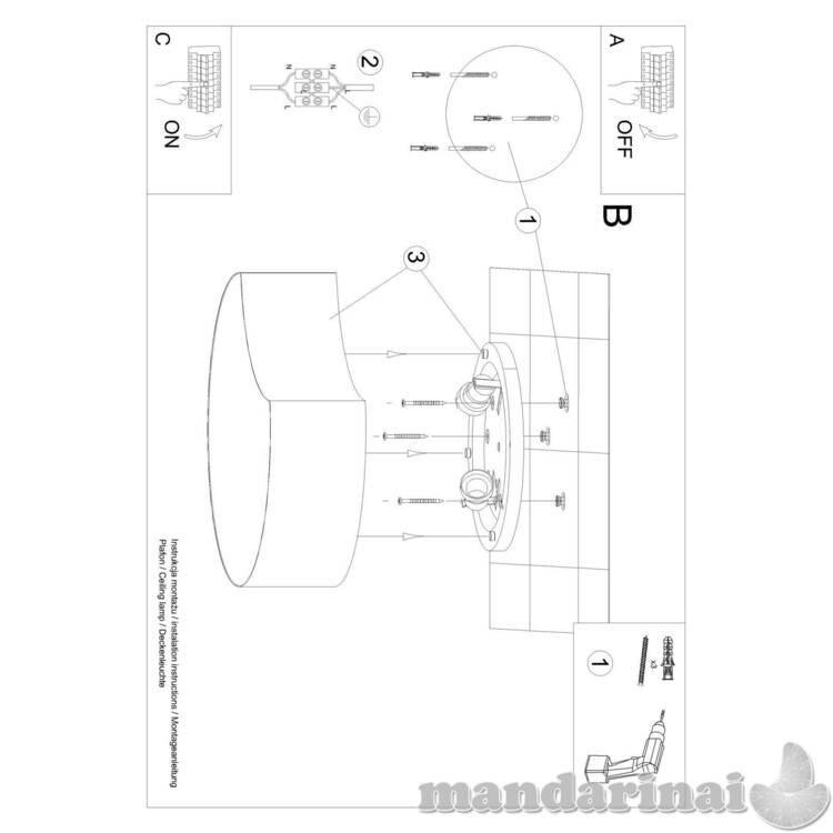 „Šviestuvas Circle 1 White“ 7