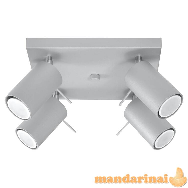 Lubinis šviestuvas žiedas 4 pilkas 2