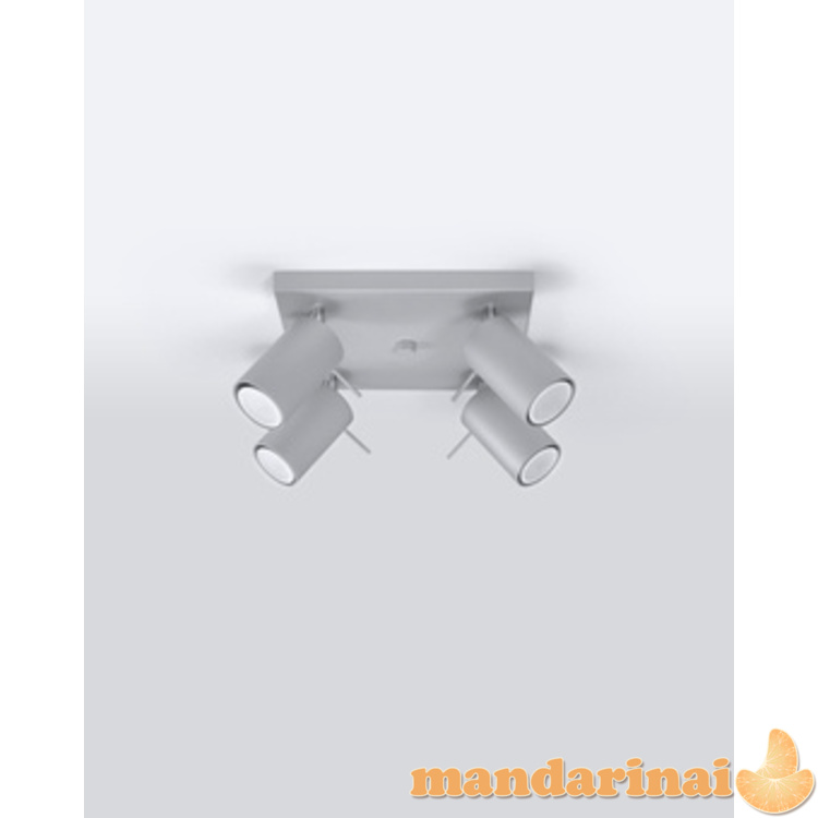 Lubinis šviestuvas žiedas 4 pilkas 8