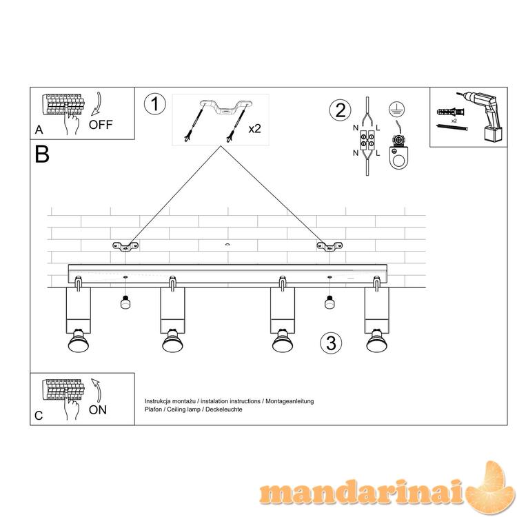 Šviestuvas MERIDA 4L balta 4