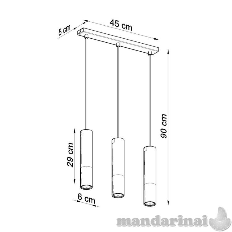 Pakabinama lempa loopez 3L juoda/vario