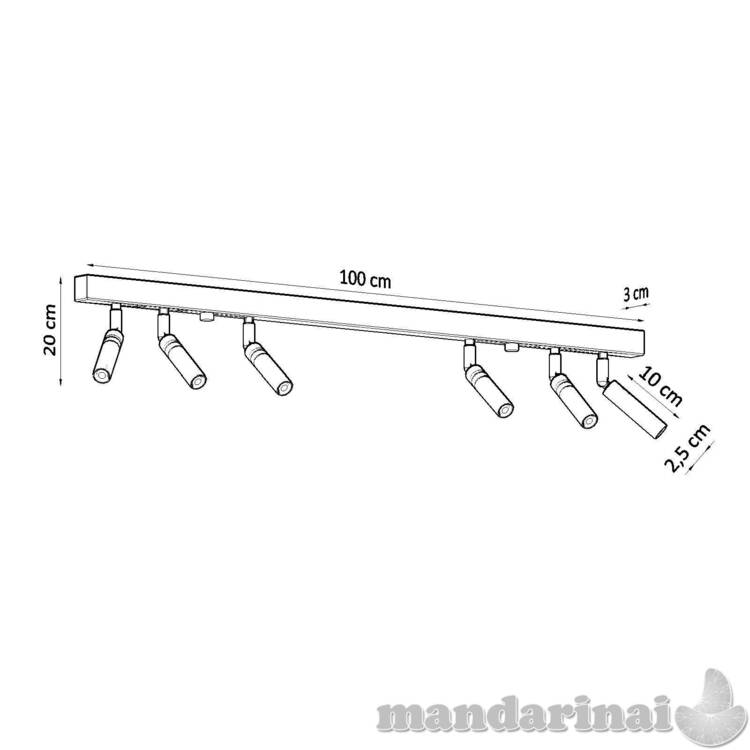 Šviestuvas eyetech 6 balta 3