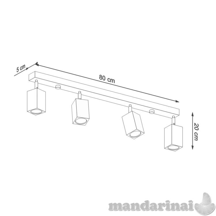 Lubinis šviestuvas Keke 4 ąžuolas 3