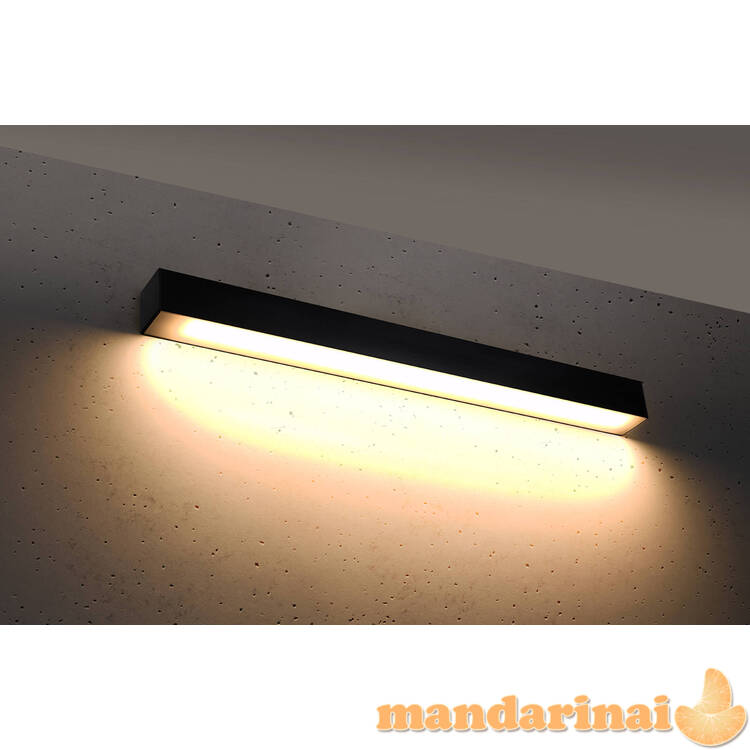 Sieninis šviestuvas PINNE 67 juodas 2