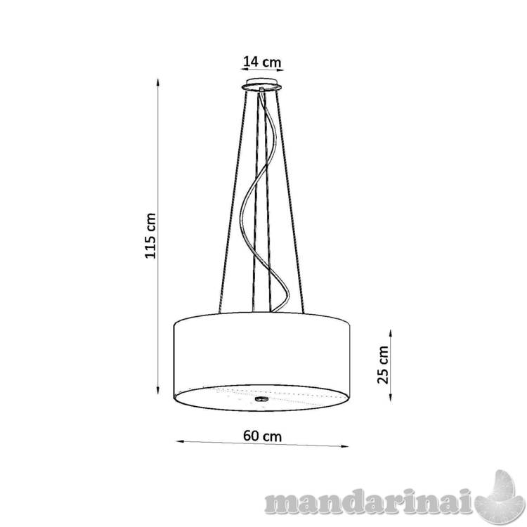 Liustra Otto 60 juodas