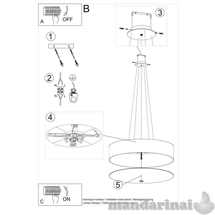 Liustra SKALA 70 balta