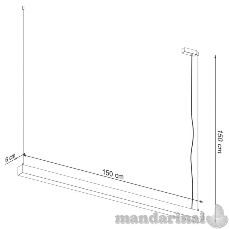 Pakabinama lempa PINNE 150 balta 7