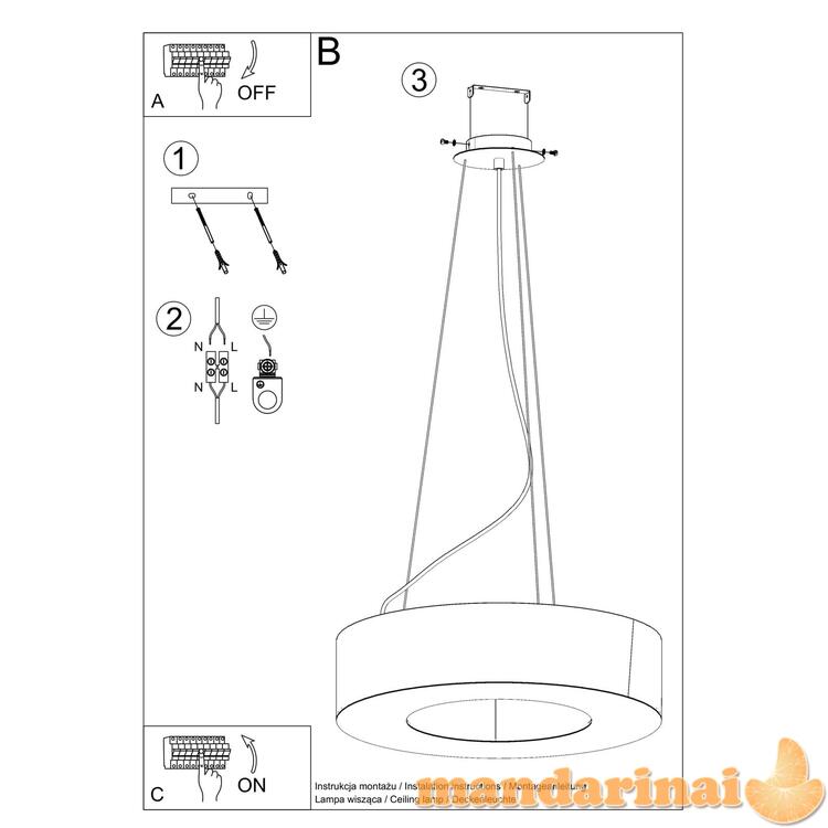 Liustra saturno 90 balta