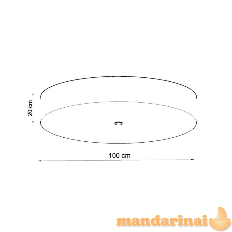Lubinis šviestuvas SKALA 100 juoda