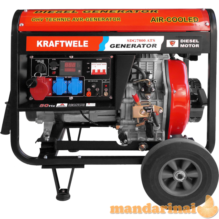 Dyzelinis ttrifazis 7,8KW elektros generatorius 