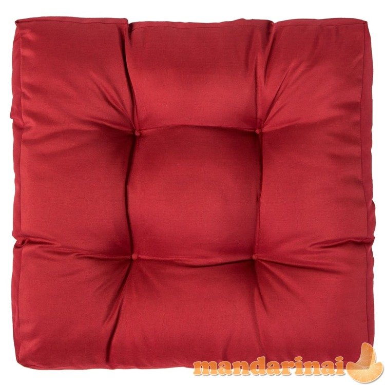 Paletės pagalvėlė, raudona, 58x58x10cm, poliesteris