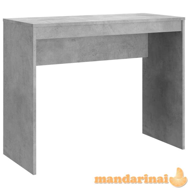 Rašomasis stalas, betono pilkos spalvos, 90x40x72 cm, mdp