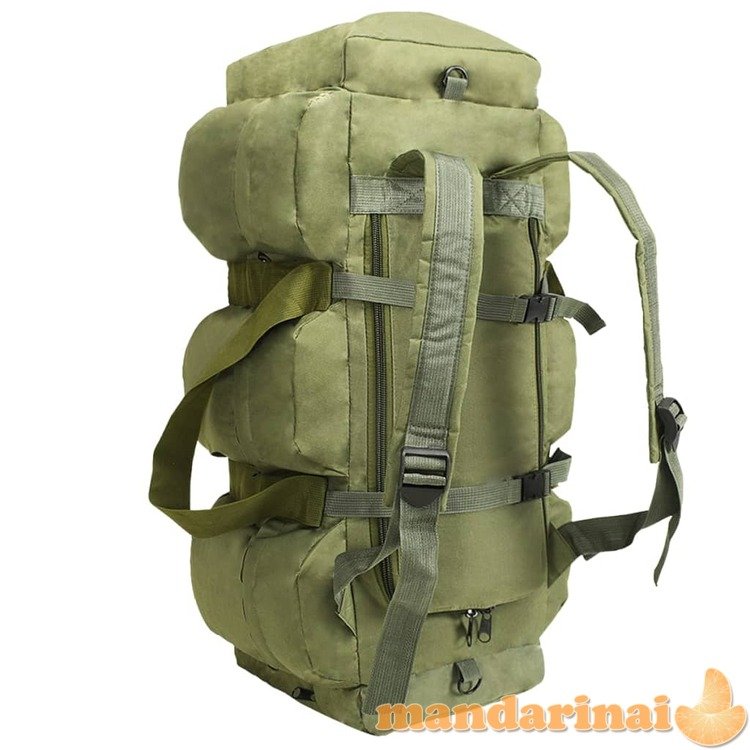 3-1 militaristinio stiliaus daiktų krepšys, žalias, 90l