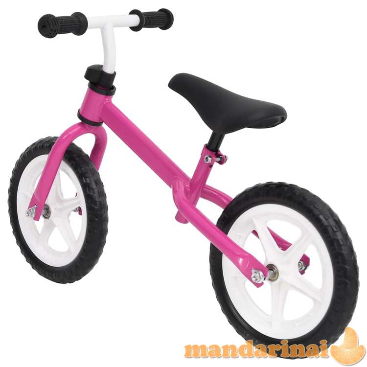 Balansinis dviratukas, rožinės spalvos, 10 colių ratai