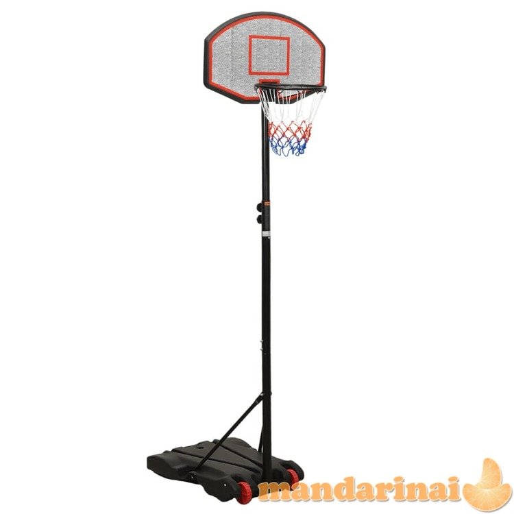 Krepšinio stovas, juodos spalvos, 216–250cm, polietilenas