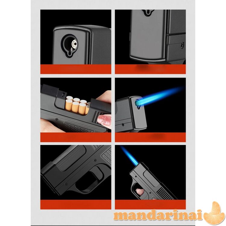 Cigarečių dėklas - porcigaras su žiebtuvėliu