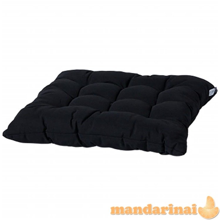 Madison sėdynės pagalvėlė panama, juodos spalvos, 46x46cm