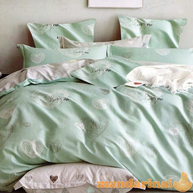 Keturių dalių dvipusis patalynės komplektas "Lucky Me", 200x220 cm