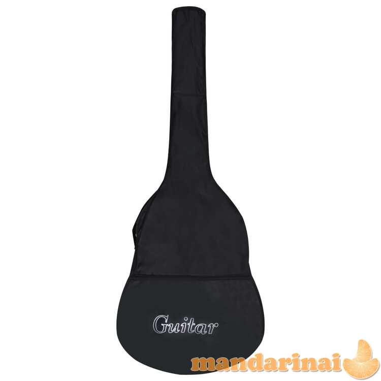 Gitaros dėklas 4/4 dydžio gitarai, juodas, 100x37 cm, audinys