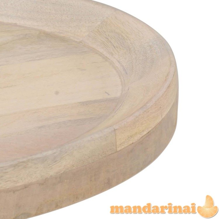 Šoninis staliukas, skersmuo 50x55cm, mango medienos masyvas