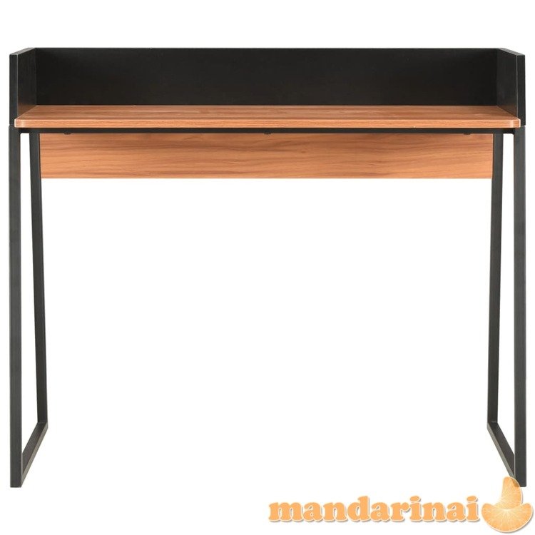 Rašomasis stalas, juodos ir rudos spalvos, 90x60x88cm