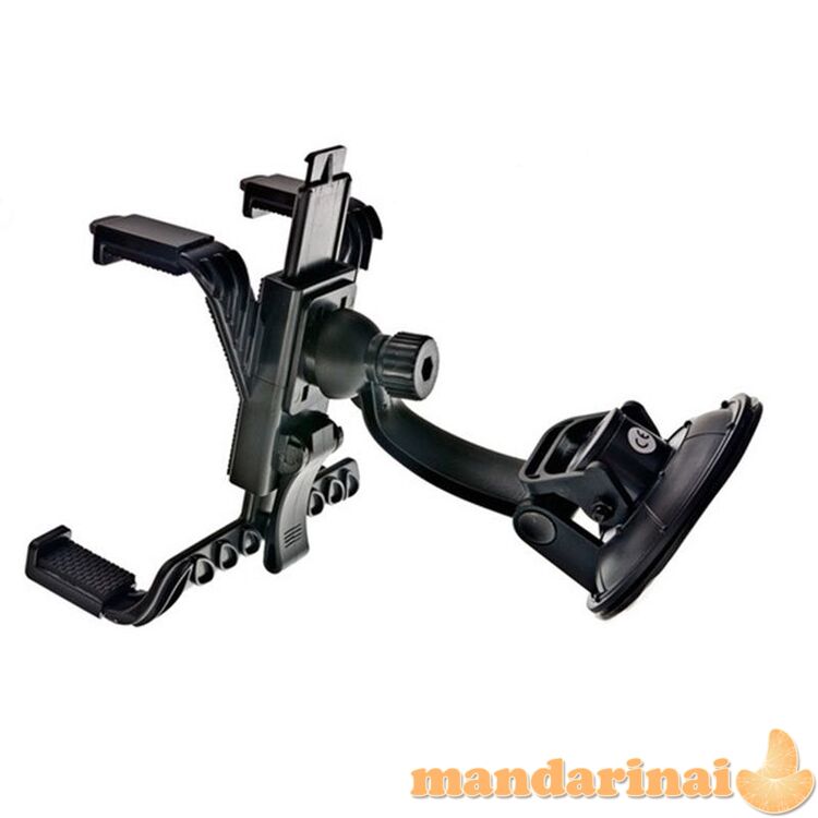 Prie automobilio lango tvirtinamas planšetės laikiklis