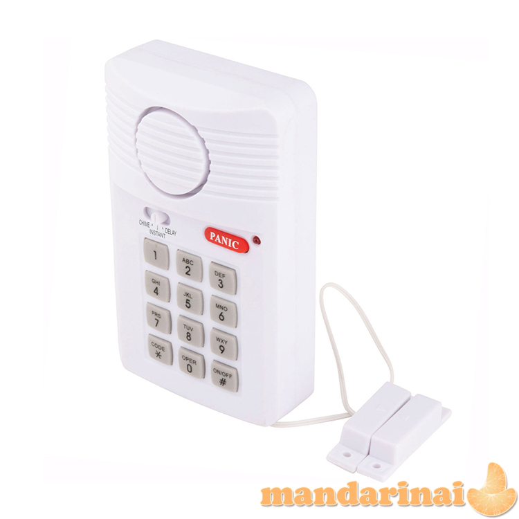 3 režimų durų-langų signalizacija su kodu